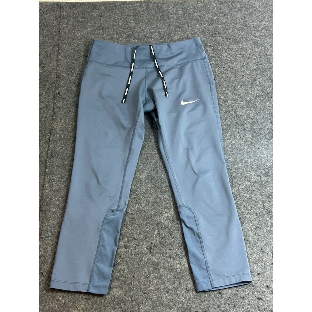 Nike Women’s Dri-Fit Epic Running Crop Tights Blue Size Small 938602-471‎
